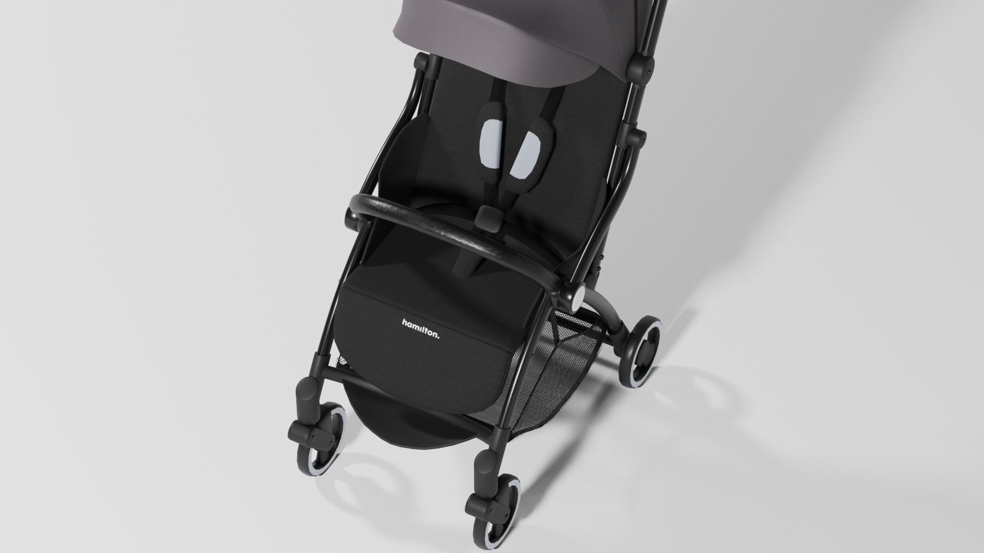 Hamilton R1 Baby stroller buggy set 3 variants collection S Low-poly 3D model_6