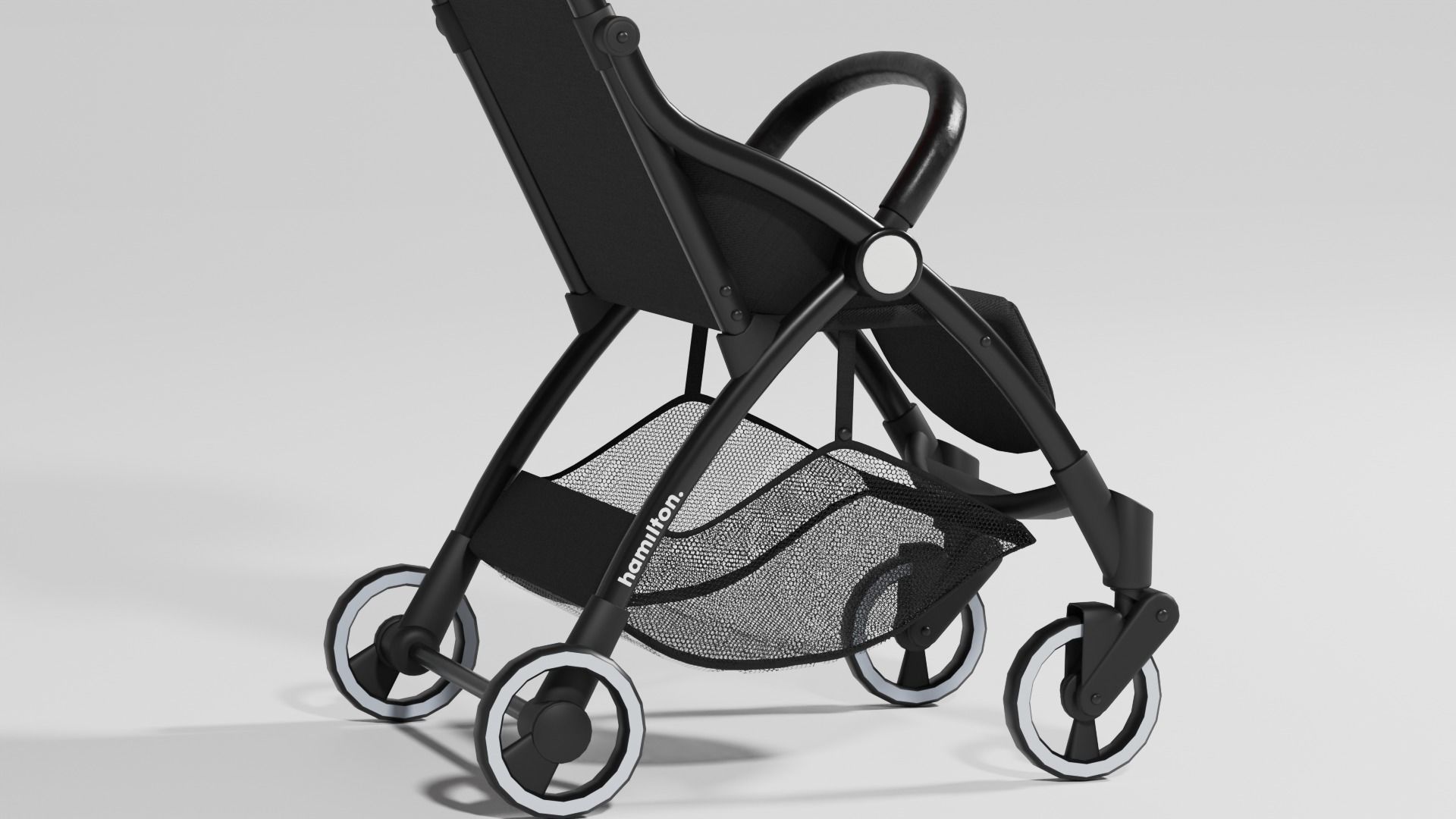 Hamilton R1 Baby stroller buggy set 3 variants collection S Low-poly 3D model_7