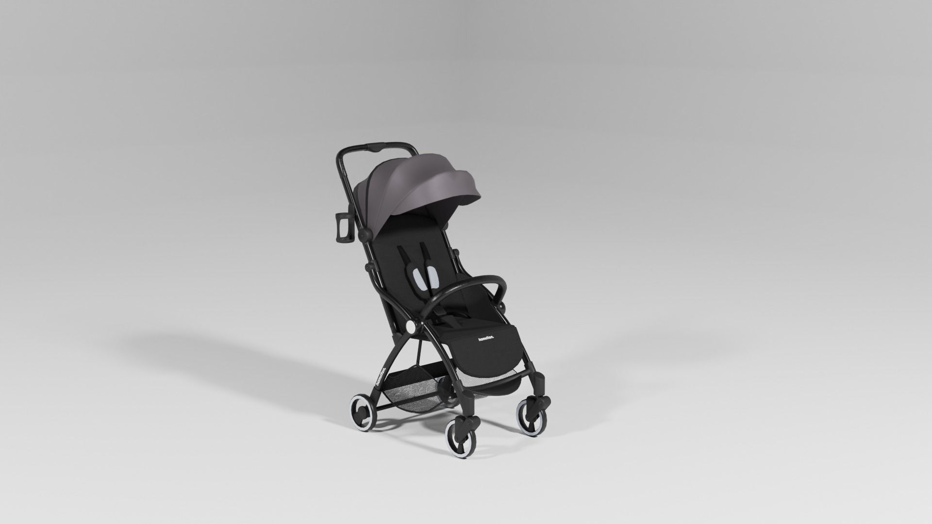 Hamilton R1 Baby stroller buggy set 3 variants collection S Low-poly 3D model_3