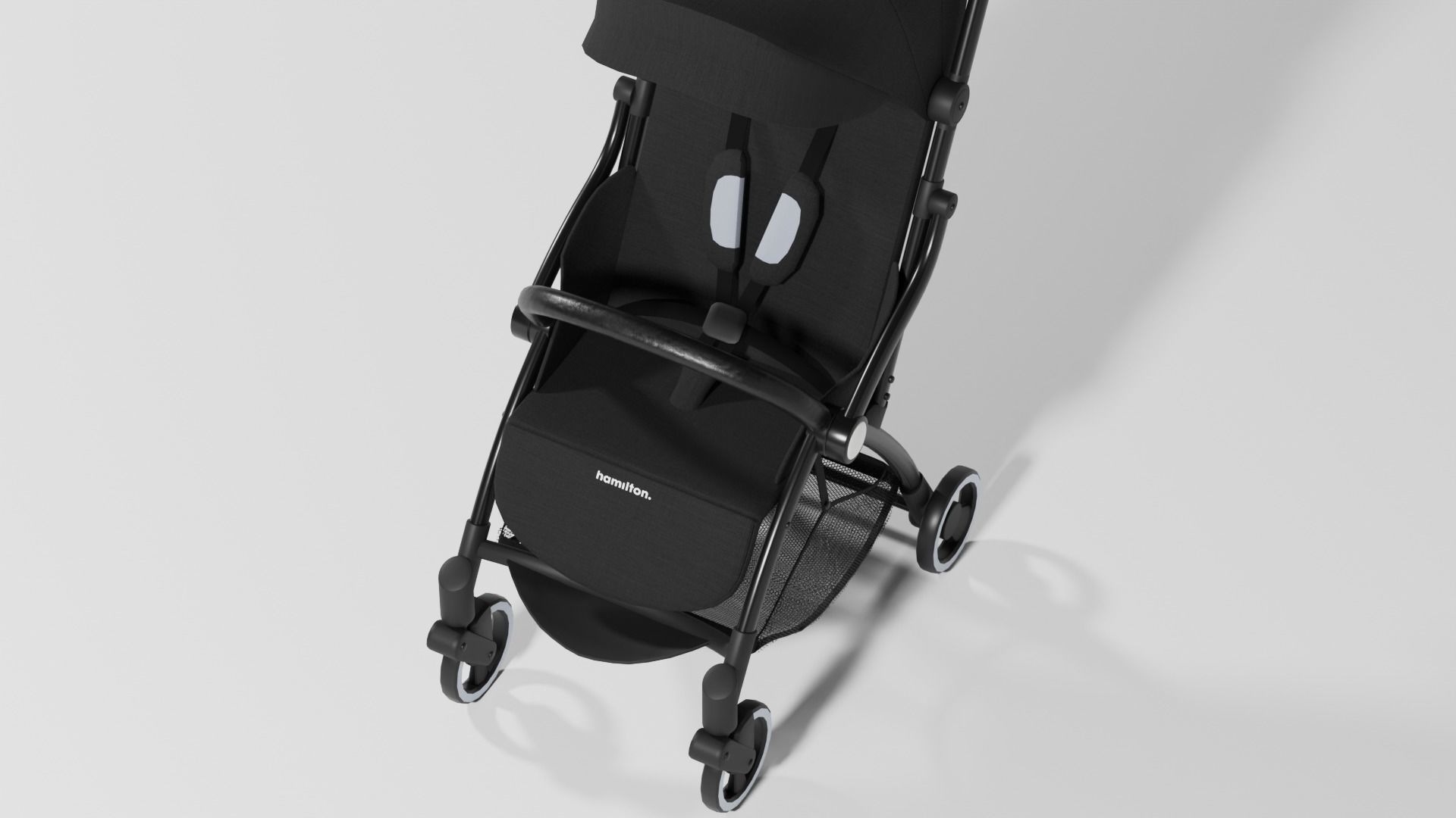 Hamilton R1 Baby stroller buggy set 3 variants collection S Low-poly 3D model_4
