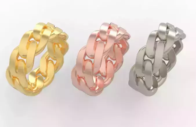 Thin Cuban Ring Option 3