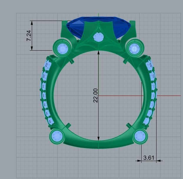 Fashion signet  unisex ring ready for printing FOR MEN AND WOMEN 3D print model_4