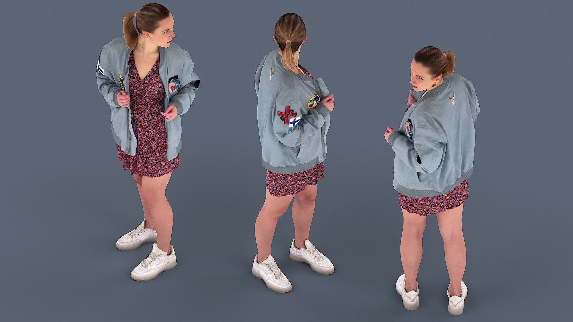 She Looked Around 3D model_5