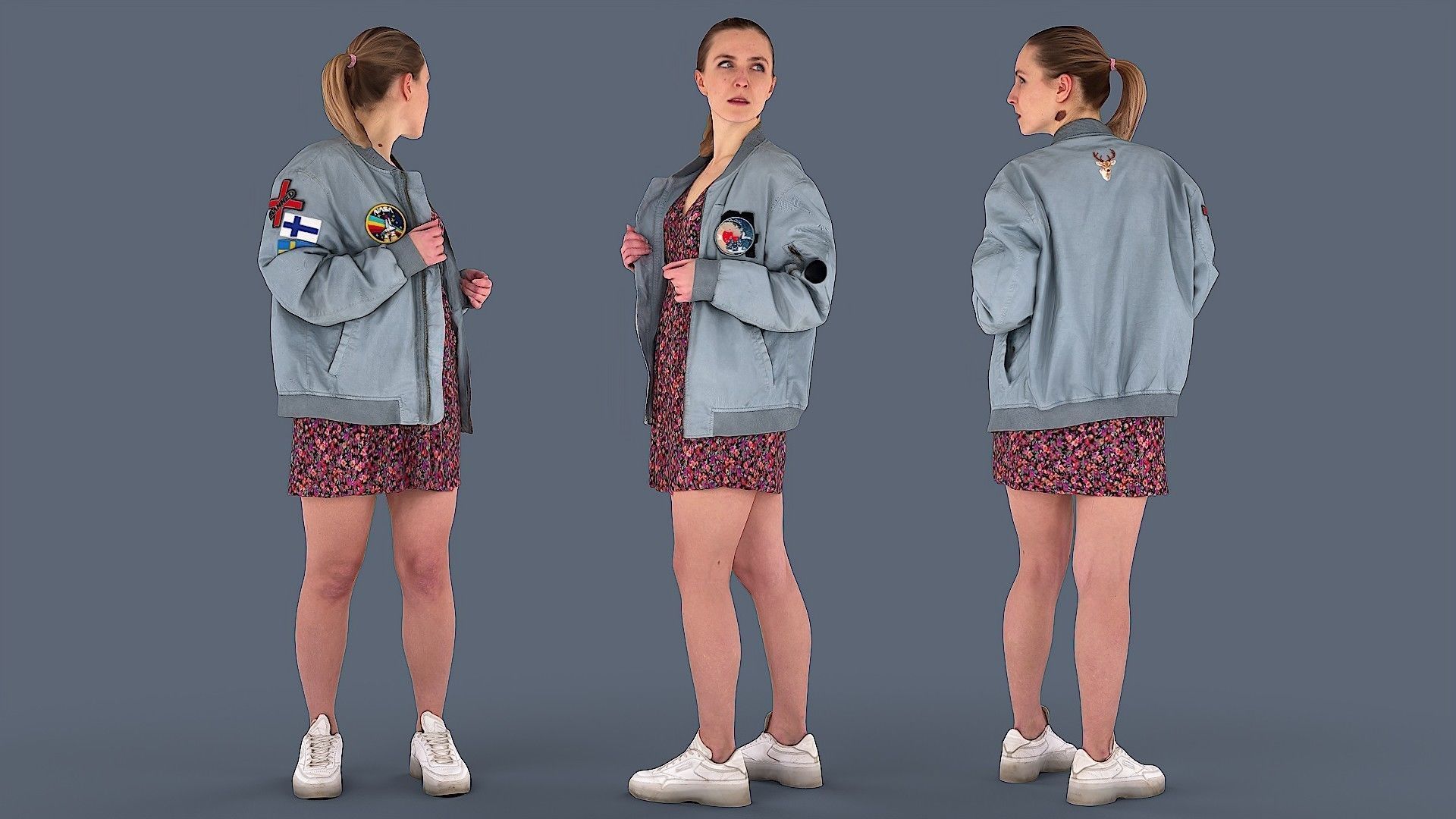 She Looked Around 3D model_1