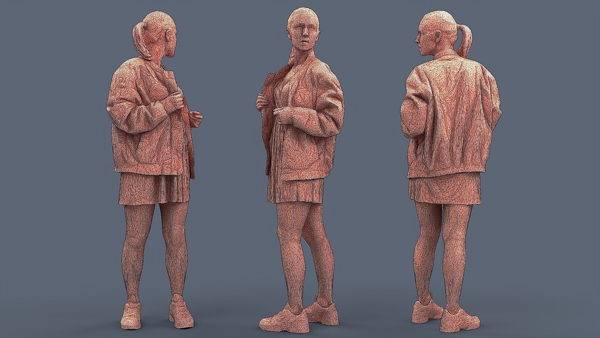 She Looked Around 3D model_3