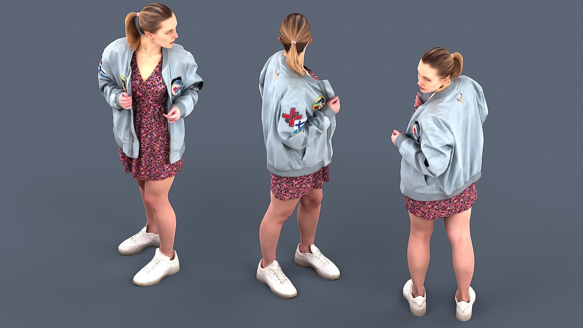 She Looked Around 3D model_4