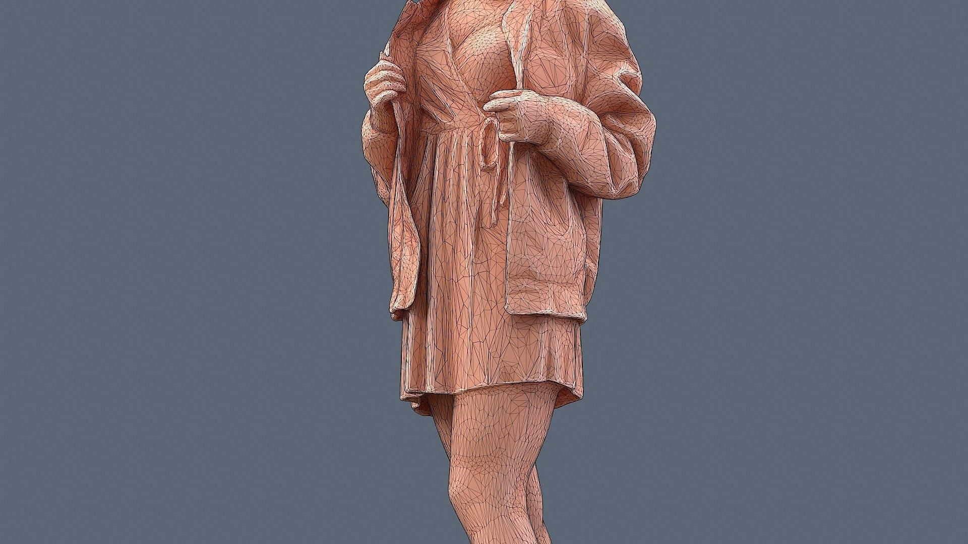 She Looked Around 3D model_15