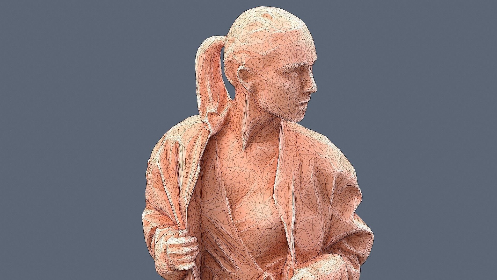 She Looked Around 3D model_11