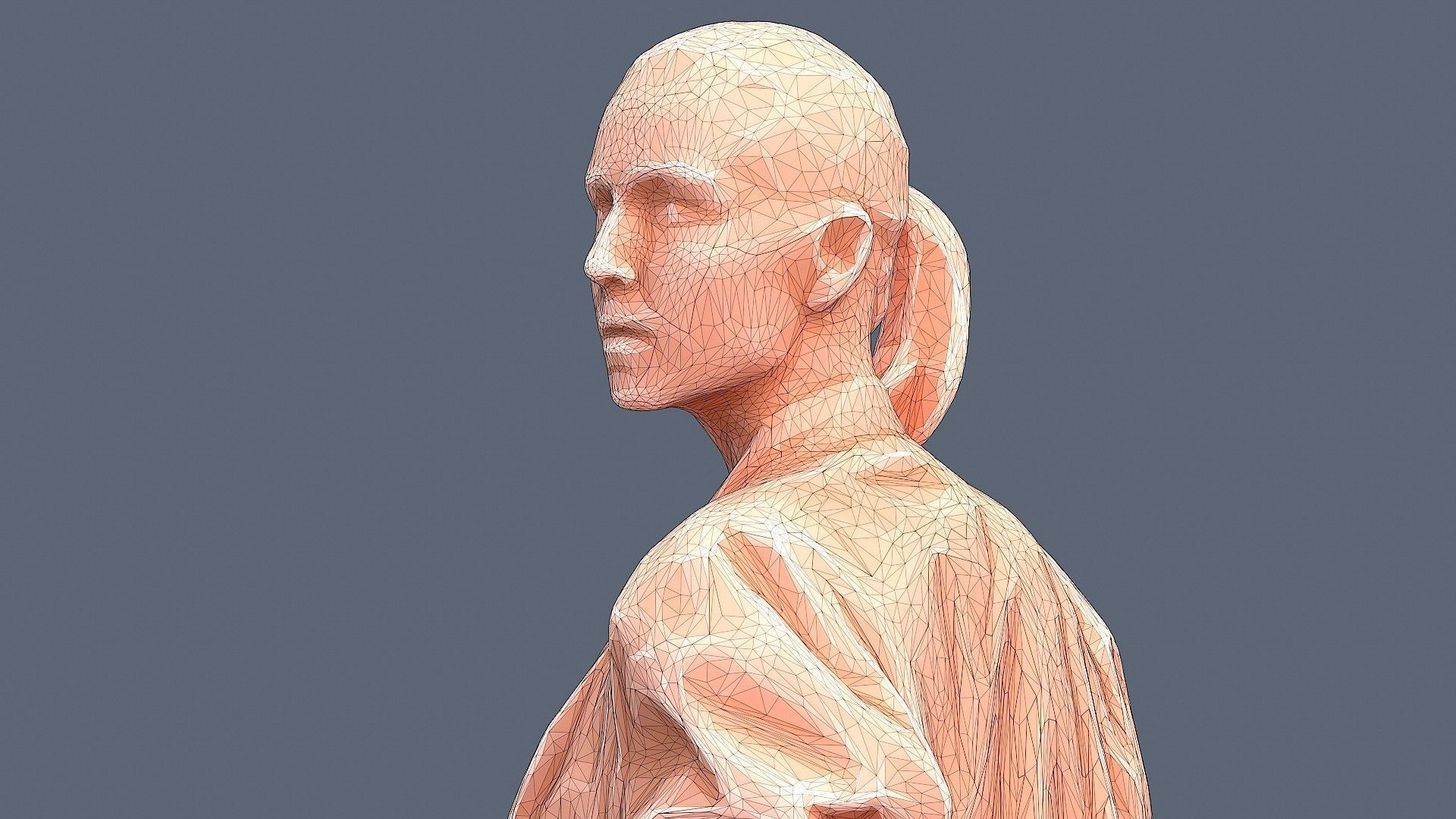 She Looked Around 3D model_9