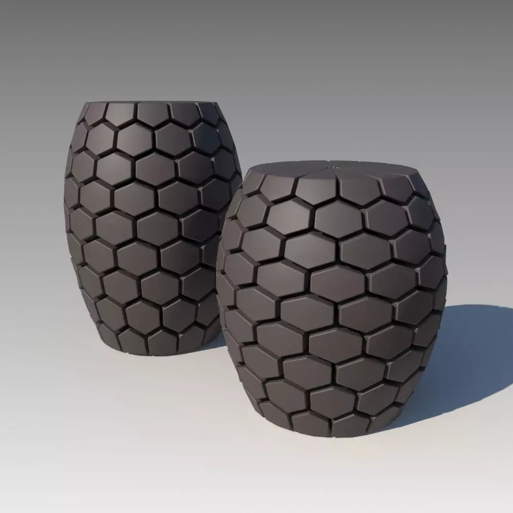 Designed Ottoman 3D model_0