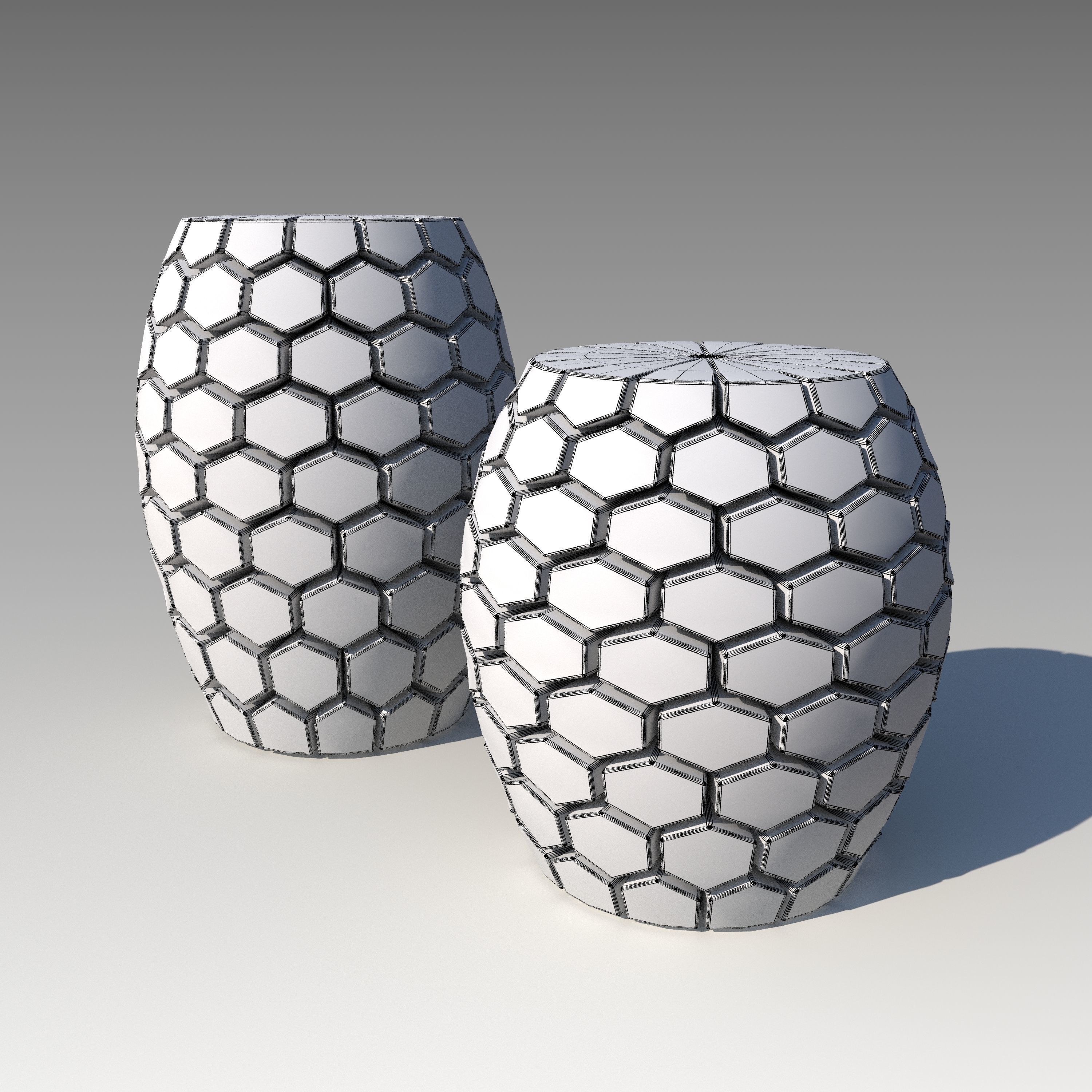 Designed Ottoman 3D model_1