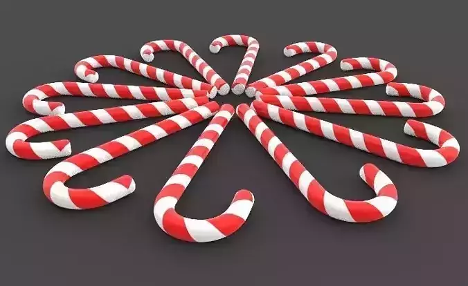 Candy Cane 3D model