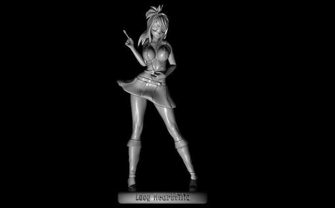 Lucy Heartfilia a Fairy tail fanart 3D print model