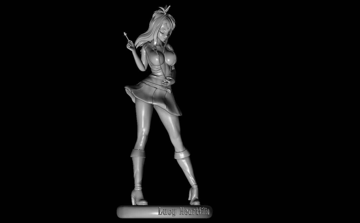 Lucy Heartfilia a Fairy tail fanart 3D print model_3