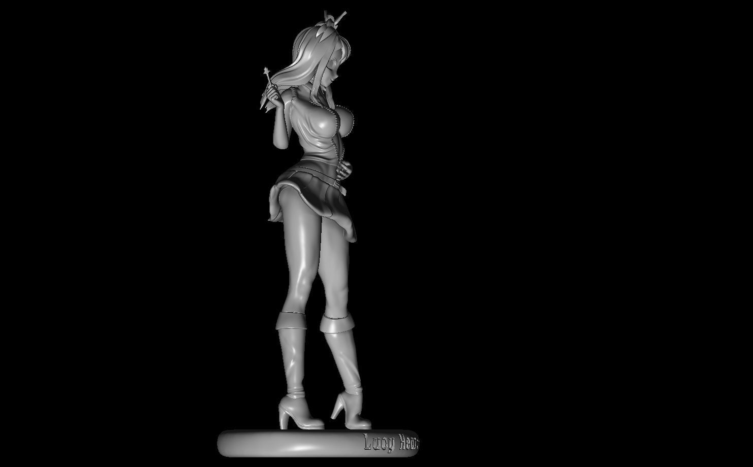 Lucy Heartfilia a Fairy tail fanart 3D print model_4