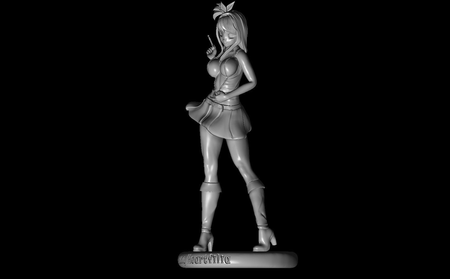 Lucy Heartfilia a Fairy tail fanart 3D print model_10