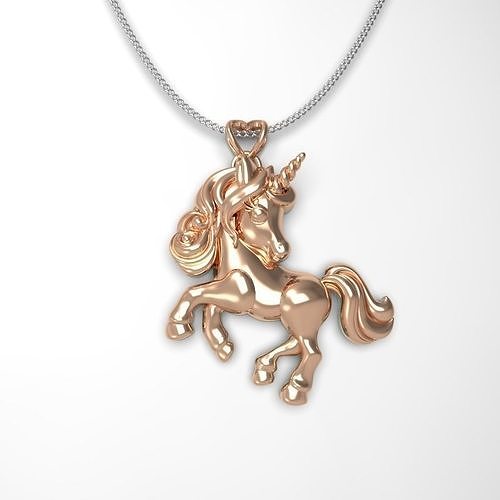  UNIQUE UNICORN PENDANT MODEL 3D print model