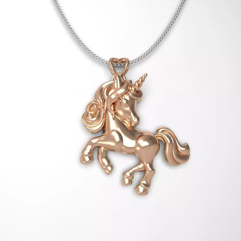 UNIQUE UNICORN PENDANT MODEL 3D print model