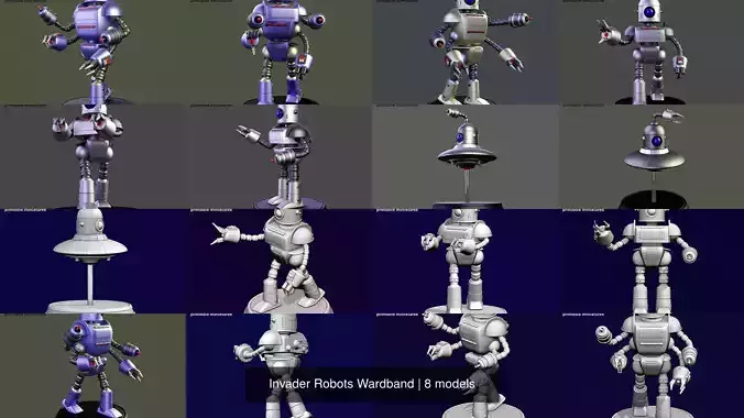 Invader Robots Wardband