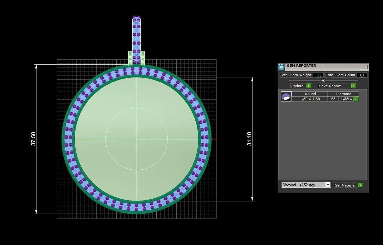 Memory Frame Pendant 12 3D print model_4