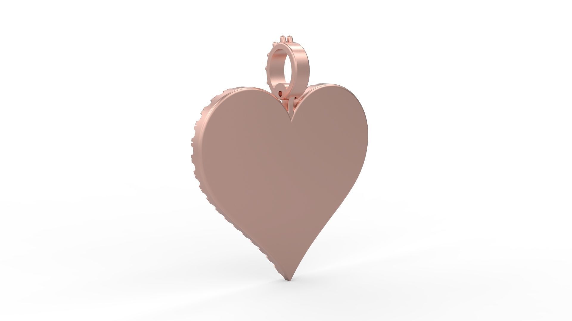 Heart Memory Frame Pendant  3D print model_3