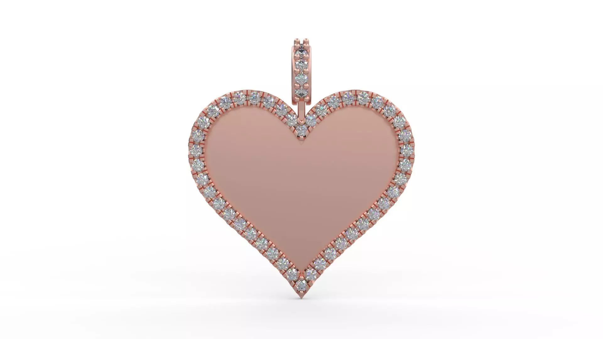 Heart Memory Frame Pendant  3D print model_0