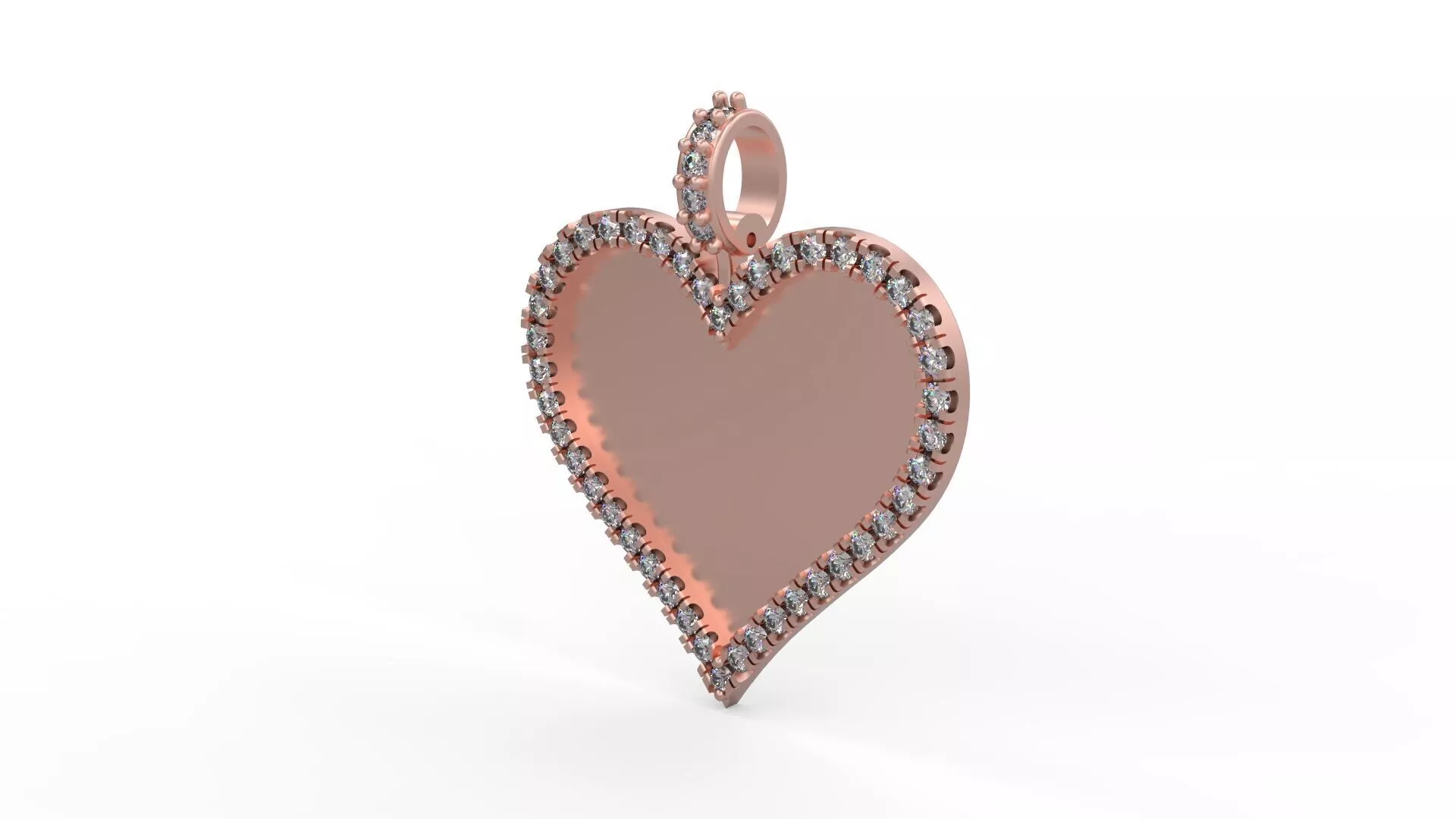 Heart Memory Frame Pendant 3D print model