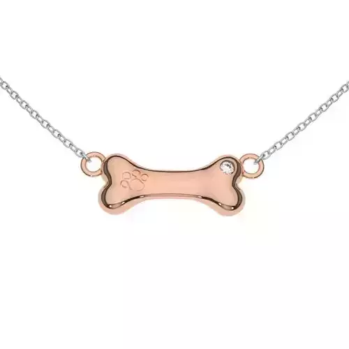 DOG BONE NECKLEACE 3D print model