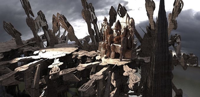 Ancient Gods Throne of the gods 3D model
