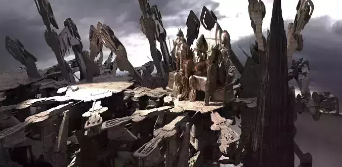 Ancient Gods Throne of the gods 3D model
