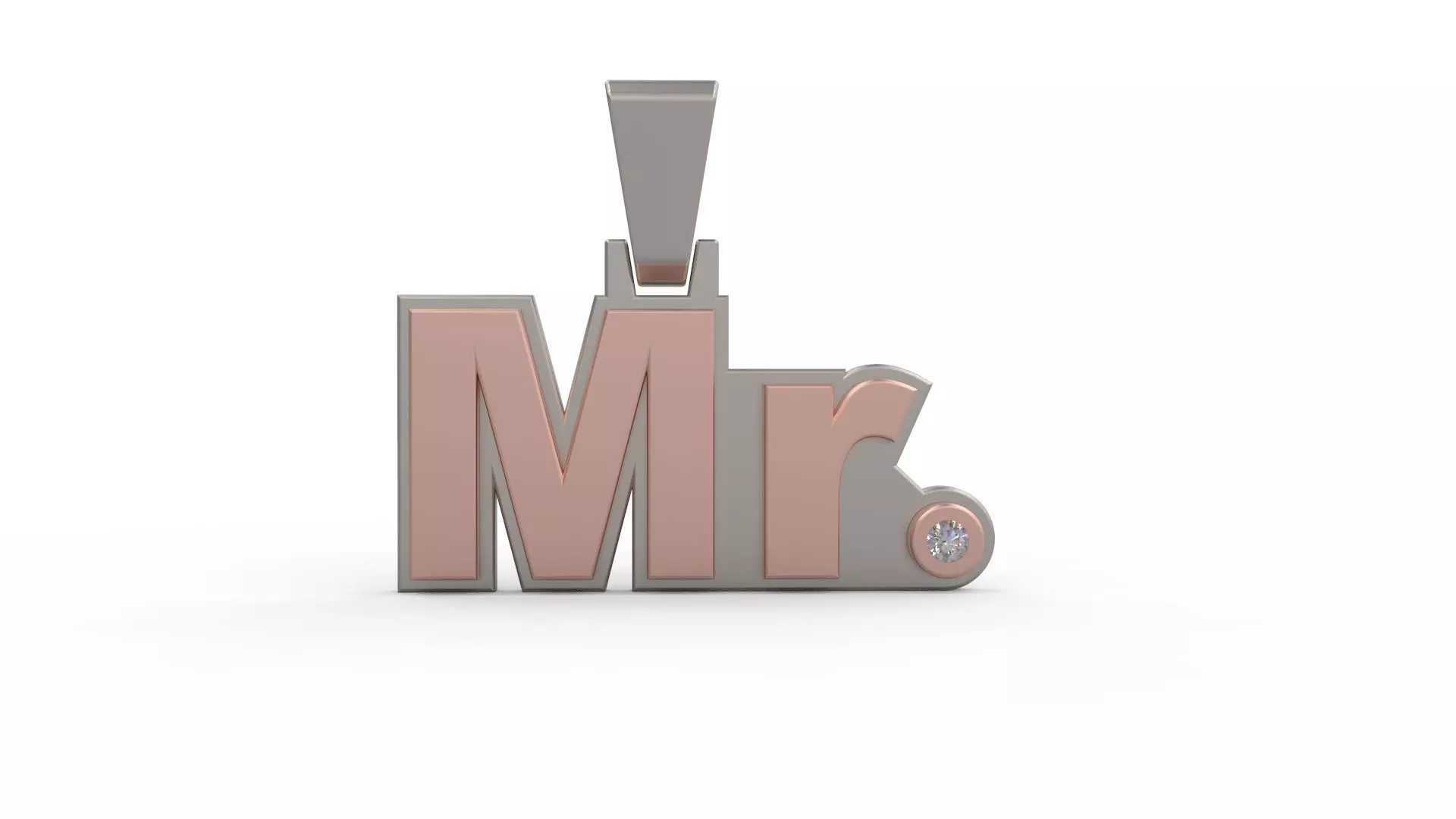 Mr  Pendant 3D print model_0
