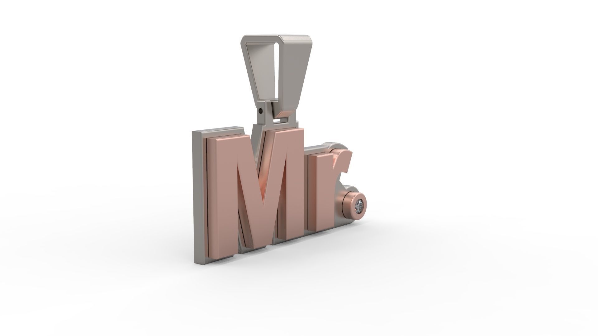 Mr  Pendant 3D print model_2