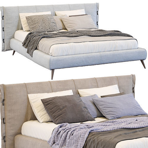 Cuff Bed By Bonaldo 3D model