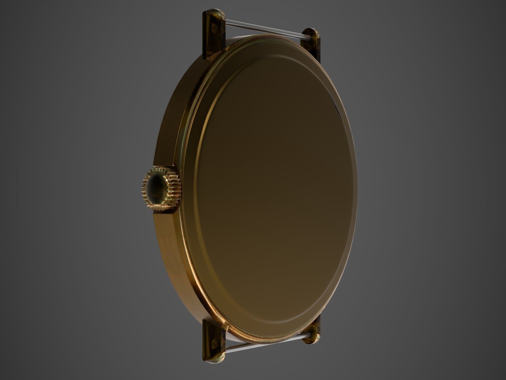 Watch mechanism 3 Low-poly 3D model_3