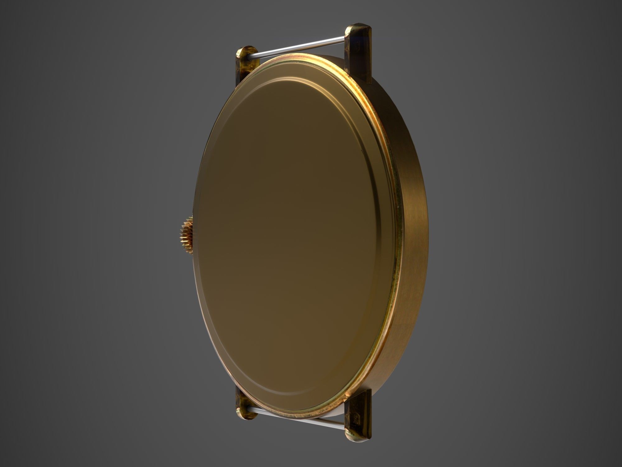 Watch mechanism 3 Low-poly 3D model_5