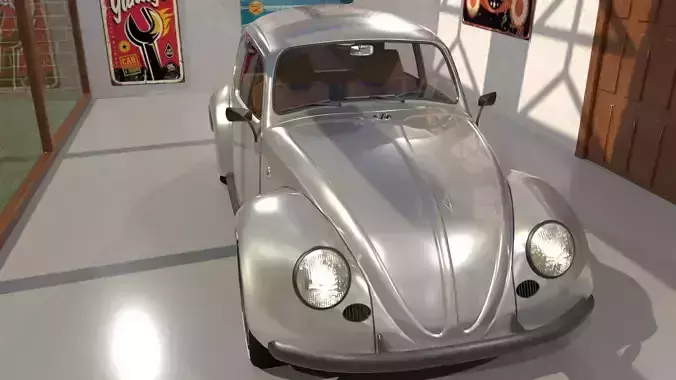 Volkswagen beetle 1963 Custom 3D model Volkswagen beetle 1963 Custom 3D model
