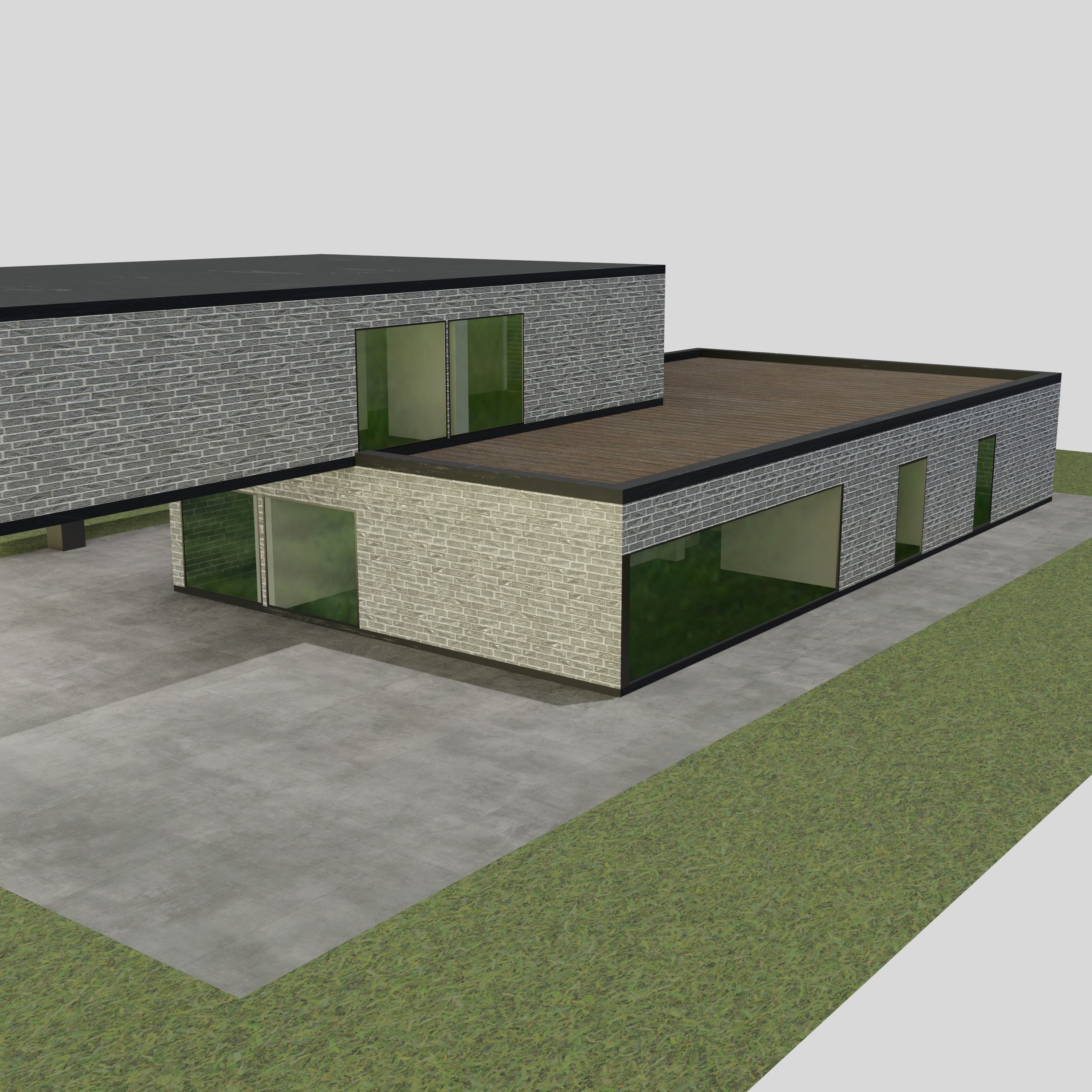 Villa house 3D model_6