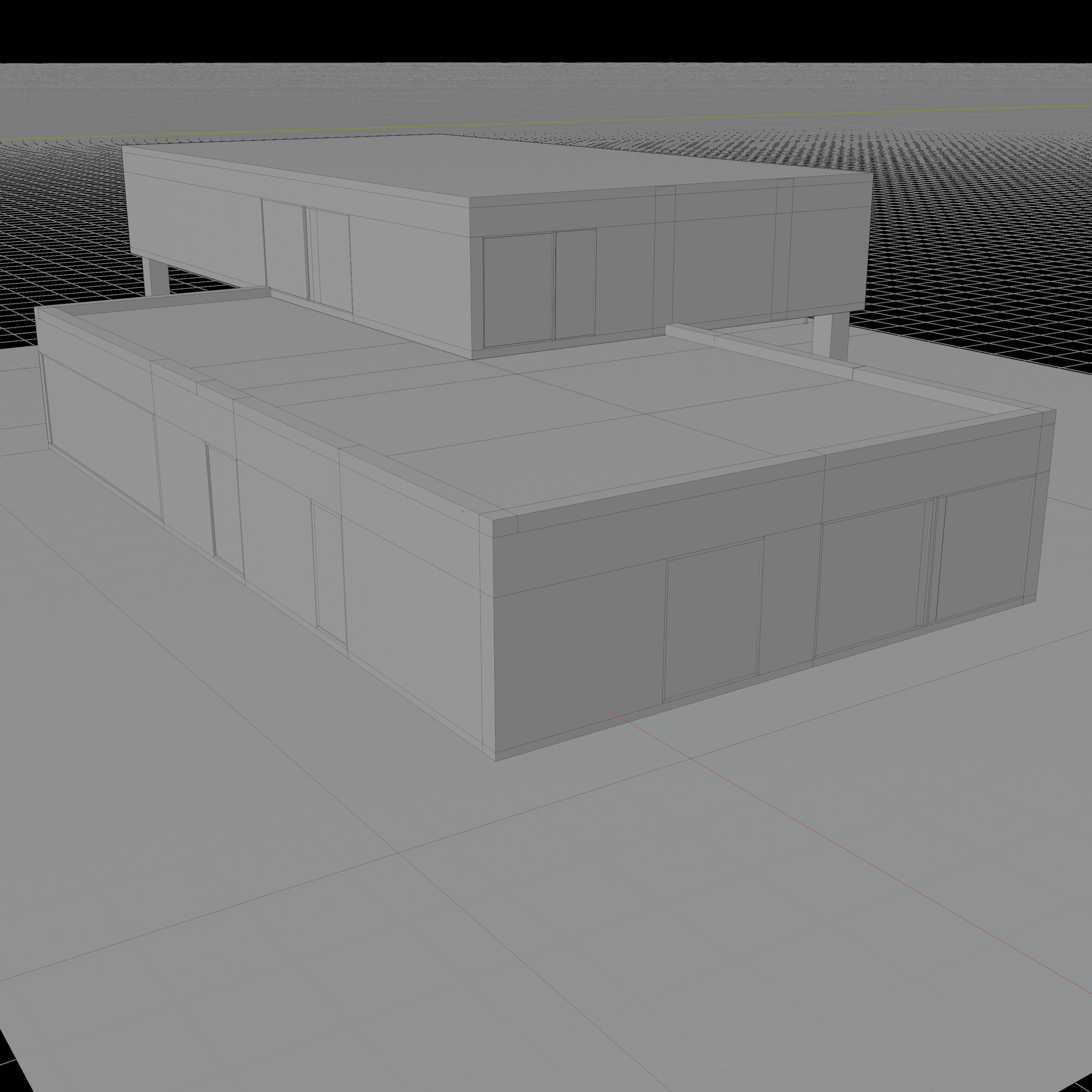 Villa house 3D model_11