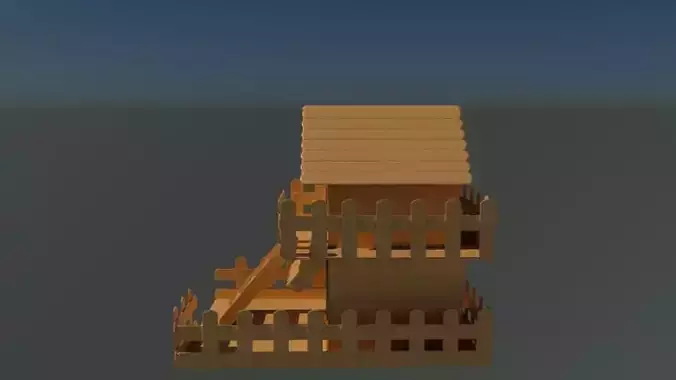 house with paddle pops