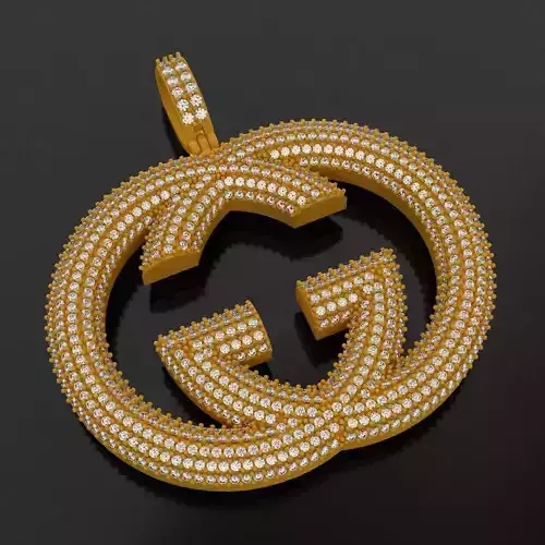 GUCCI Pendant With Diamonds