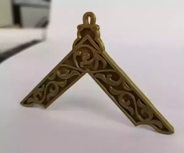 Worshipful Master Jewel - Joya Venerable Maestro Mason 3D model