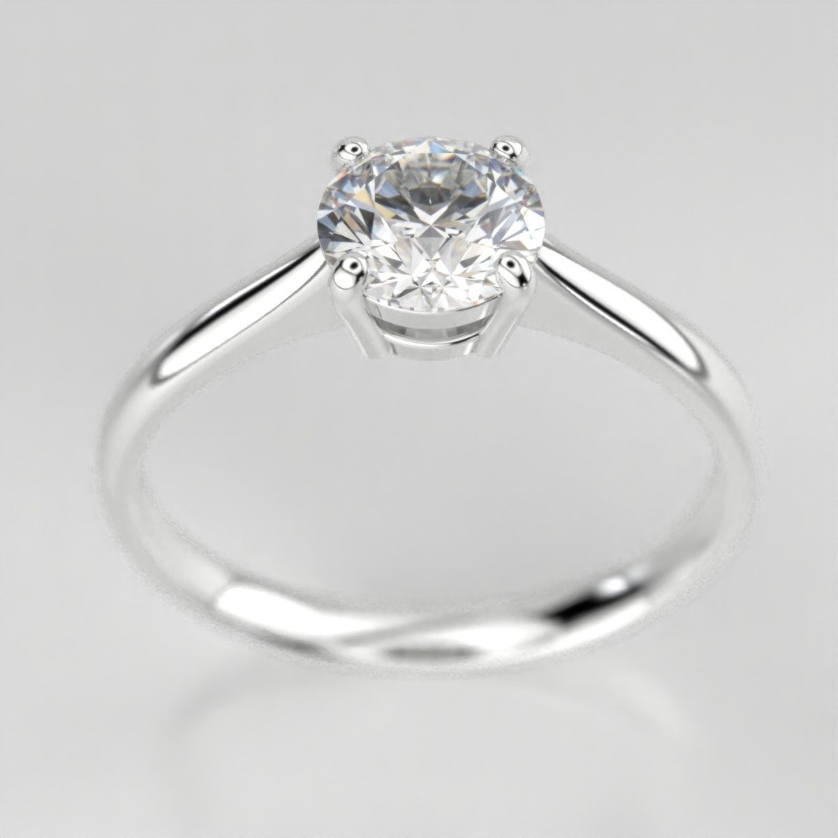 Wedding diamond ring 3D print model_20