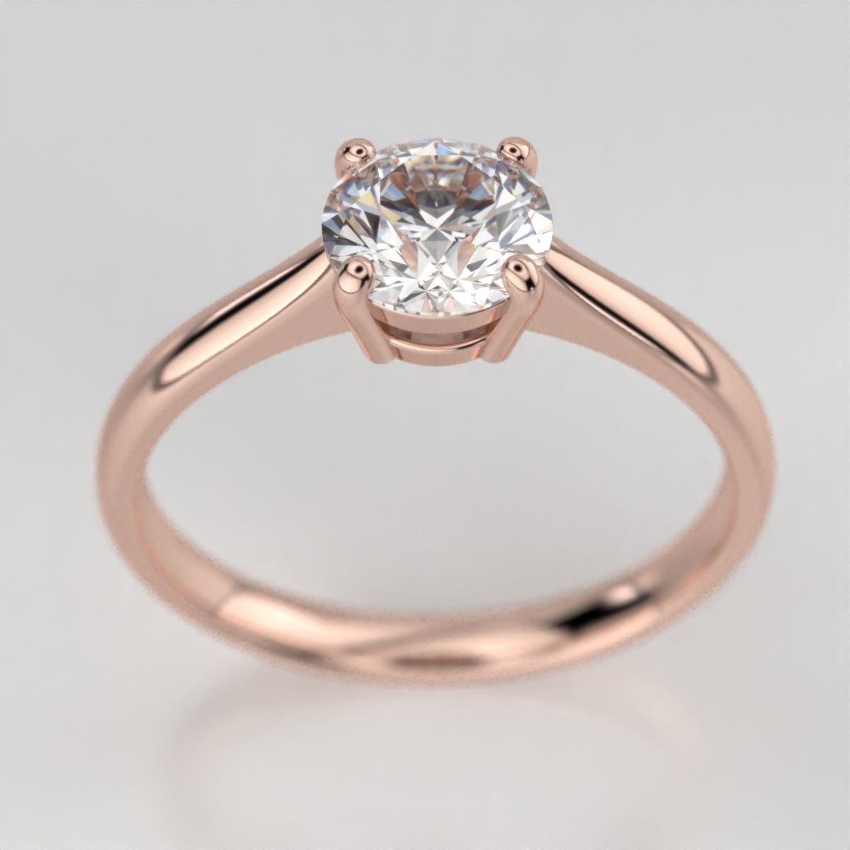 Wedding diamond ring 3D print model_21