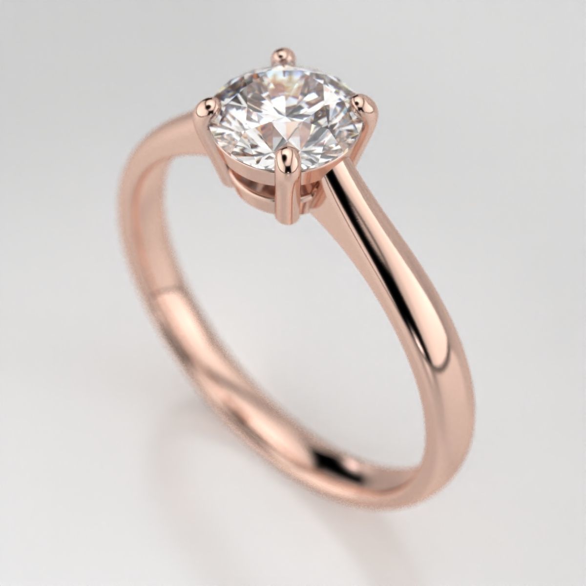 Wedding diamond ring 3D print model_11