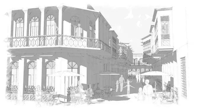 Traditional Arab street