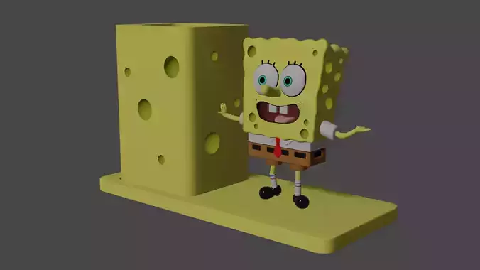 SPONGE BOB PENHOLDER 3D PRINTABLE