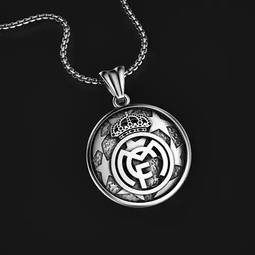 Real Madrid Necklace Campeone Champions League Pendant 3D print model