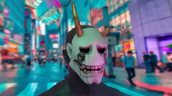 Ghostwire Tokyo mask cosplay 3d print 3D print model
