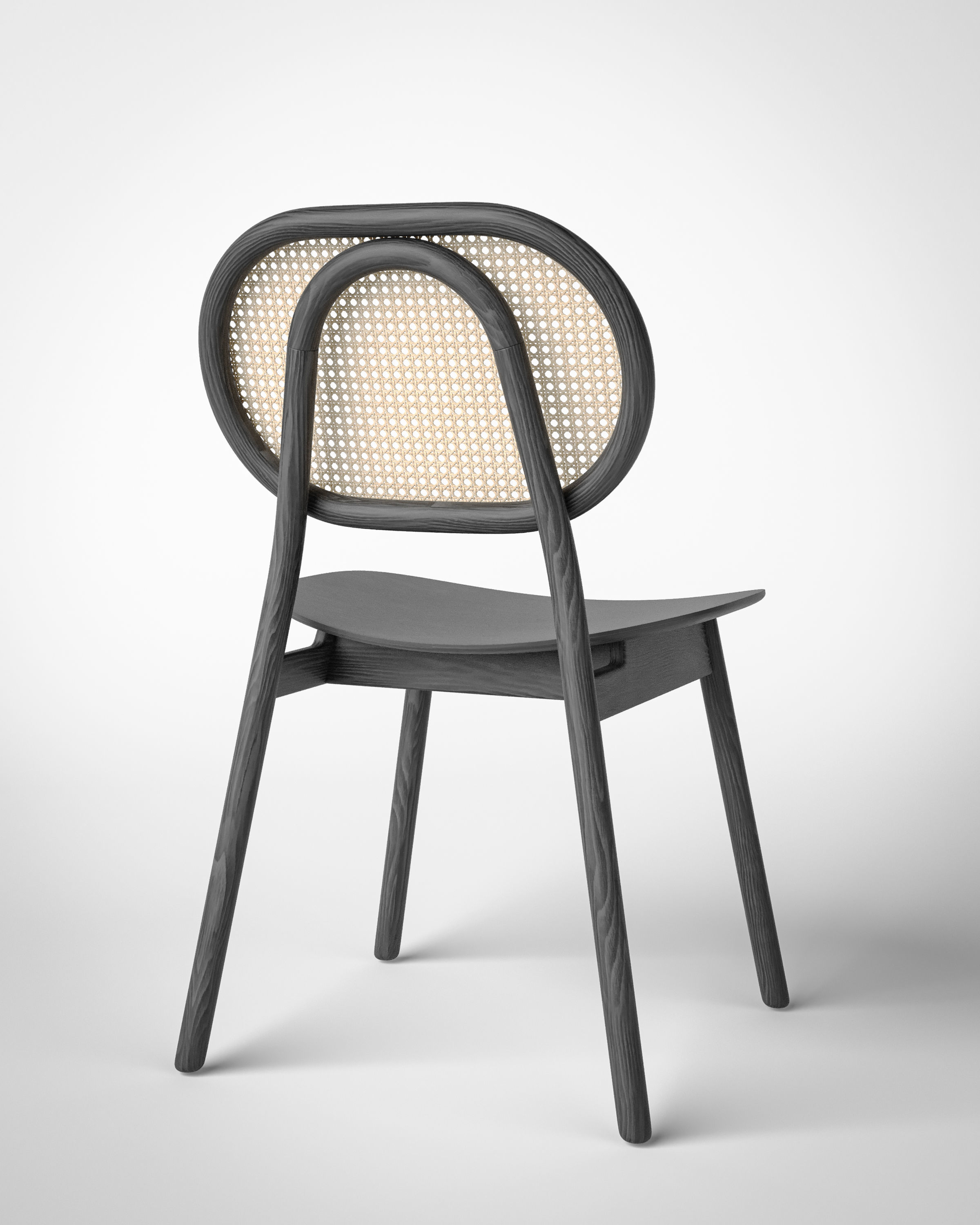 Cane Chair 3D model_3