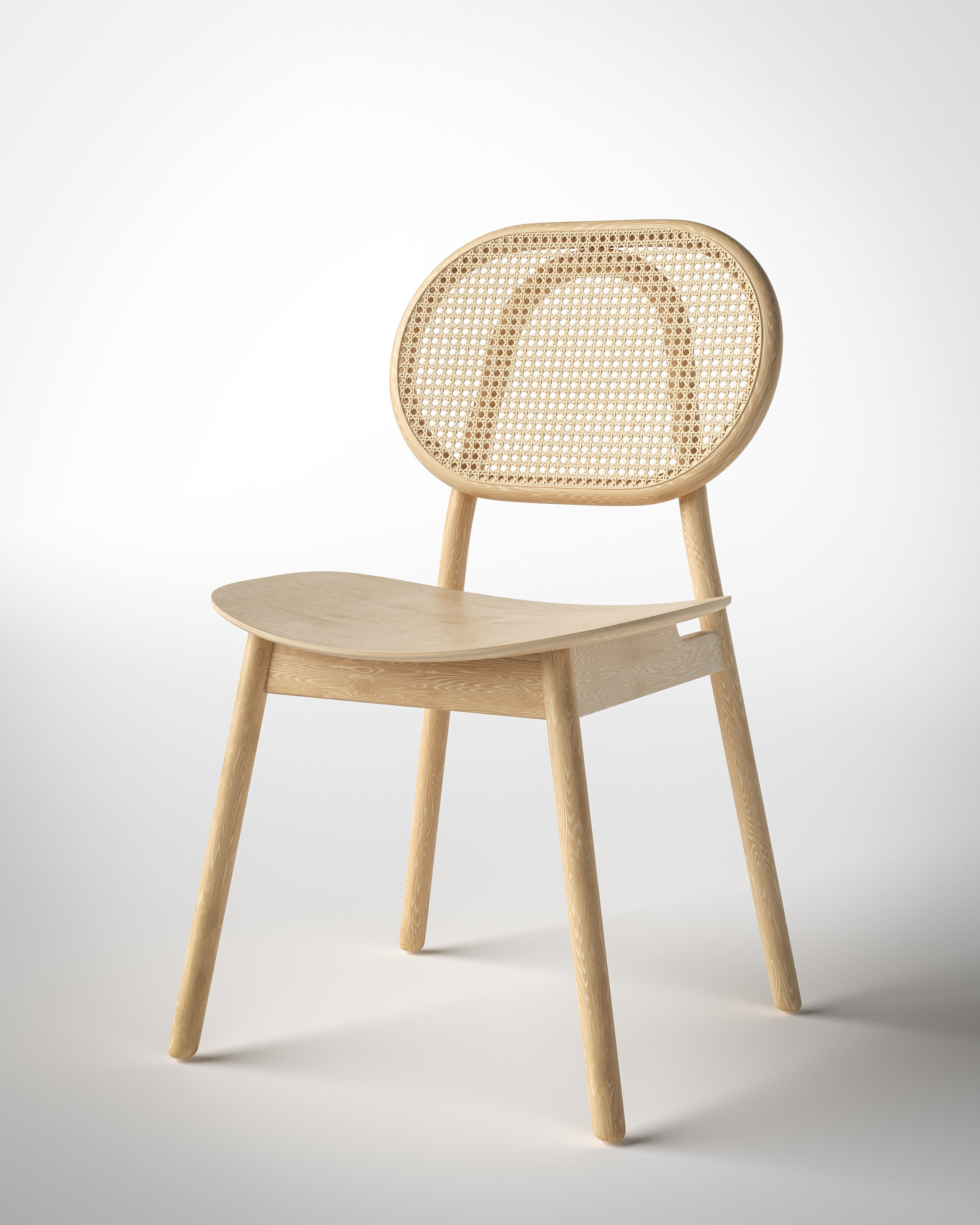 Cane Chair 3D model_10